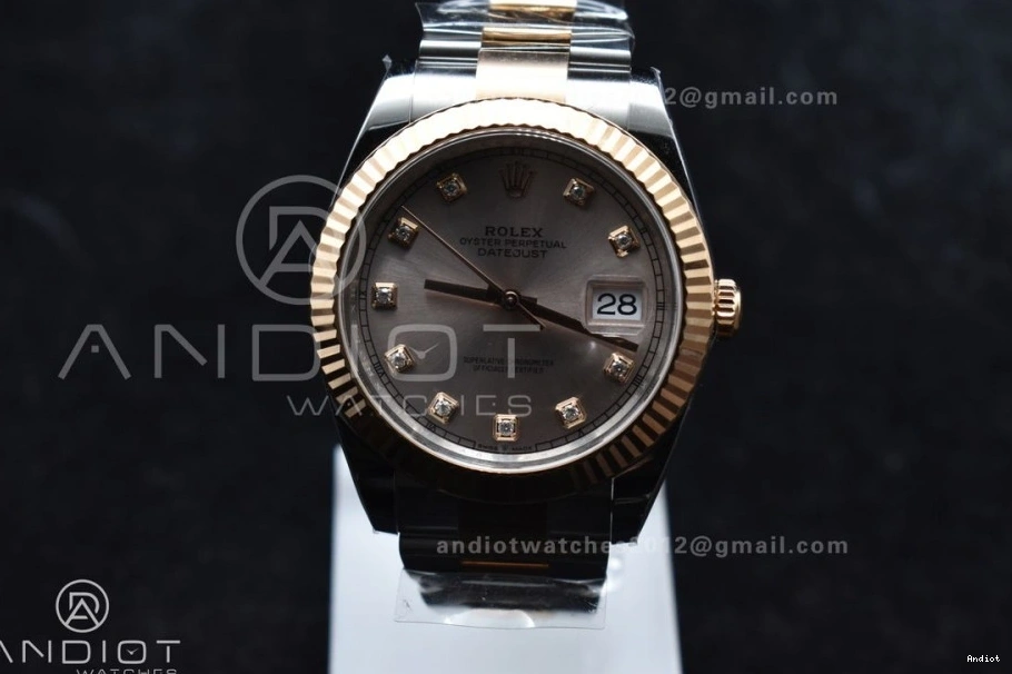 Jubilee Best 904L Dial RG 1:1 DateJust RG Edition Bracelet VR3235 41 Steel on 126331 Clean SS Diamonds 0509